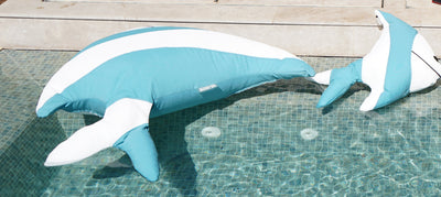 MXHOME Fischkissen - Weiß und Blau - Outdoor-www.Stil-Ambiente.de-Coussin poisson bleu et blanc PS-S