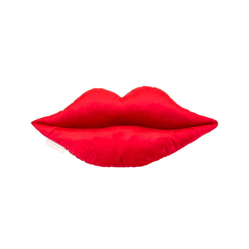 MXHOME Rotes Mundkissen aus Samt-www.Stil-Ambiente.de-Coussin bouche rouge VELOURS VBB