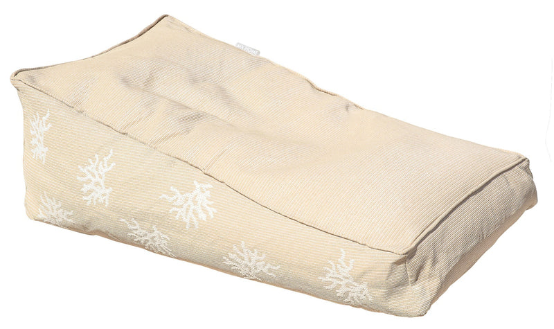 MXHOME - Schwimmende Sonnenliege - Outdoor-www.Stil-Ambiente.de-Bain de soleil beige raphia Broderie Corail BSBR