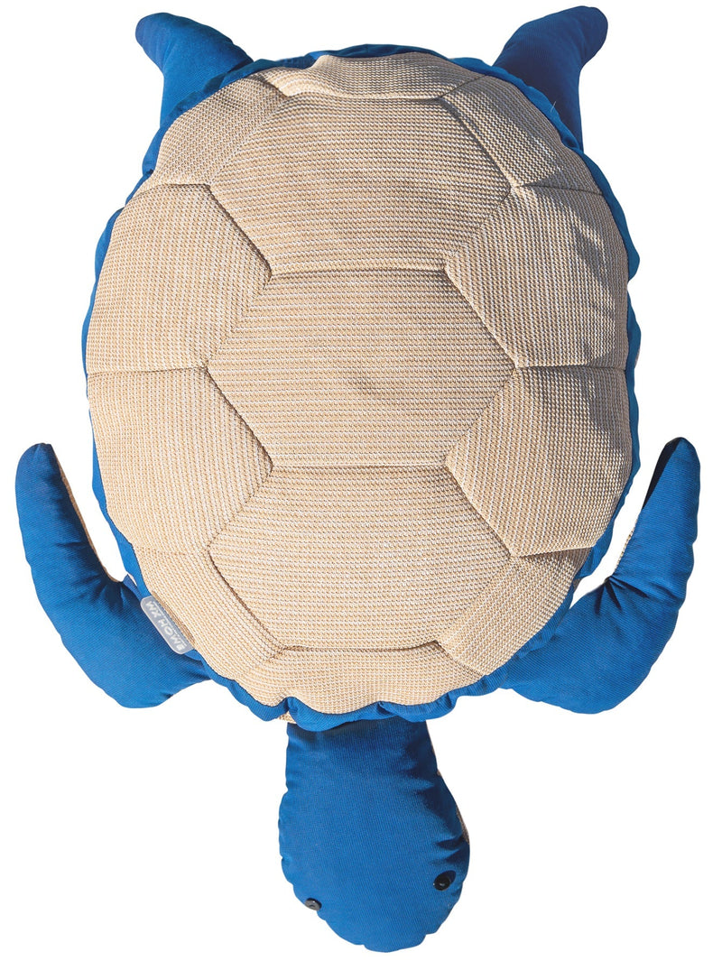 MXHOME Schwimmender XL-Sitzsack - Schildkröte Outdoor-www.Stil-Ambiente.de-Pouf XL tortue beige Raphia et bleu C7