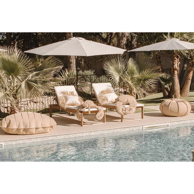 MXHOME XL-Sitzsack, schwimmend - Seeigel mit Bast-Effekt oder Grau - Outdoor-www.Stil-Ambiente.de-Pouf XL oursin Raphia R6