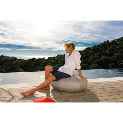 MXHOME XL-Sitzsack, schwimmend - Seeigel mit Bast-Effekt oder Grau - Outdoor-www.Stil-Ambiente.de-Pouf XL oursin Raphia R6