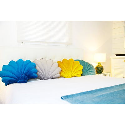 MXHOME Muschelkissen aus Velours - Mehrere Farben-www.Stil-Ambiente.de-s-velvet-seashell-mustard