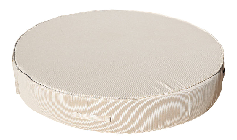 MXHOME Sonnenliege rund Beige und Weiß - Outdoor-www.Stil-Ambiente.de-Lit rond - Blanc rayé beige BRB3