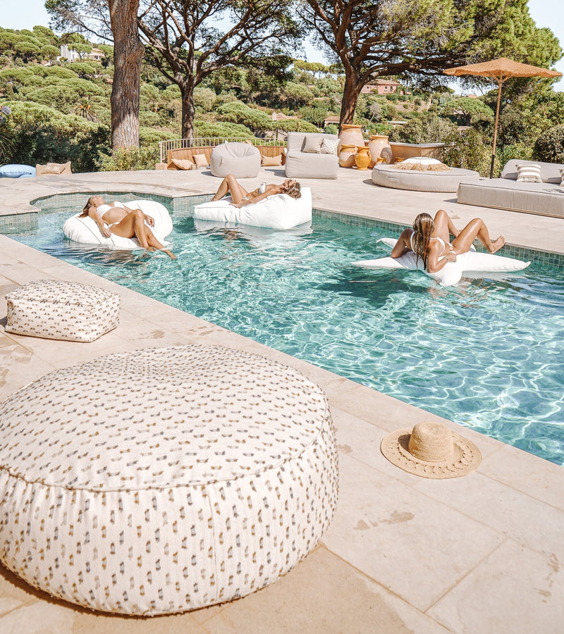 MXHOME XL Sitzsack rund - Stoff „funky“ - Outdoor-www.Stil-Ambiente.de-Tabouret XL funky XLTF