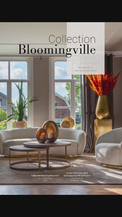Richmond Interiors -sivupöytä Bloomingville 4-ovinen (kulta)