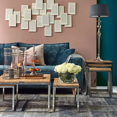 Riviera Maison 3.5 kişilik kanepe Kendall, Petrol