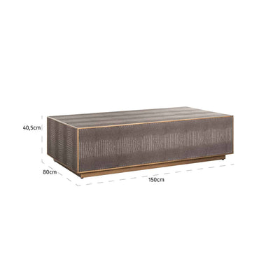 Richmond Interiors Coffee table Classio 100ø (Brushed Gold)