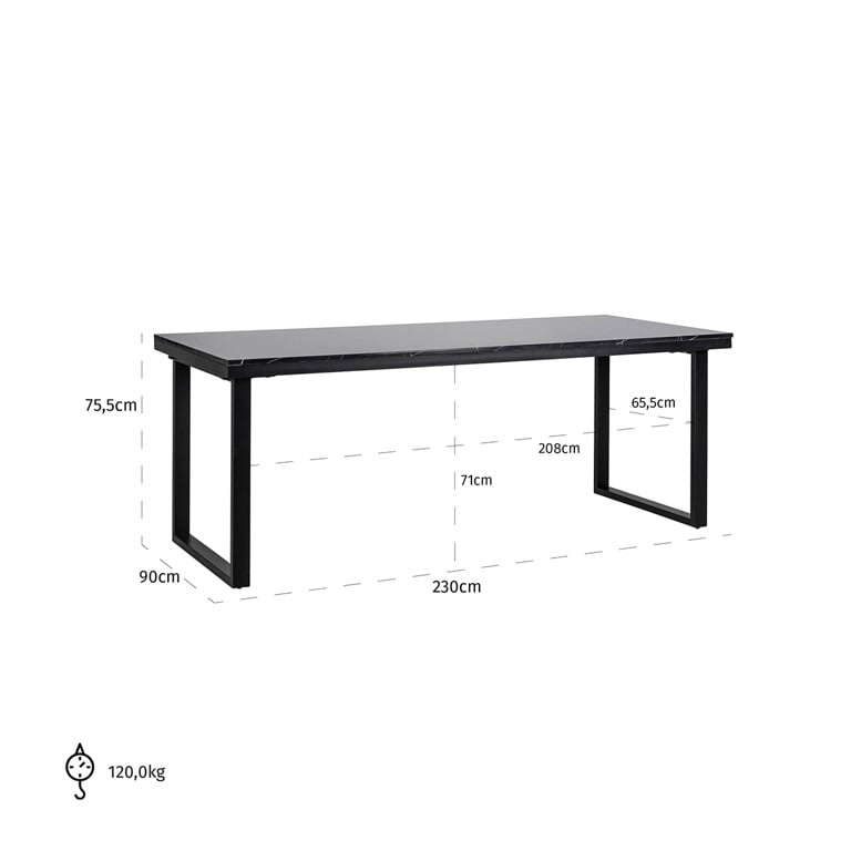Richmond Interiors Beaumont Dining Tabell 230