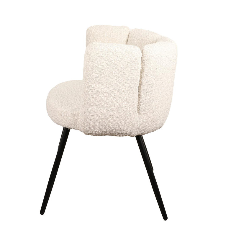 Pole to Pole Esszimmerstuhl High Five Chair White Pearl (Boucle)-Pole to Pole-8719743539631-Stil-Ambiente