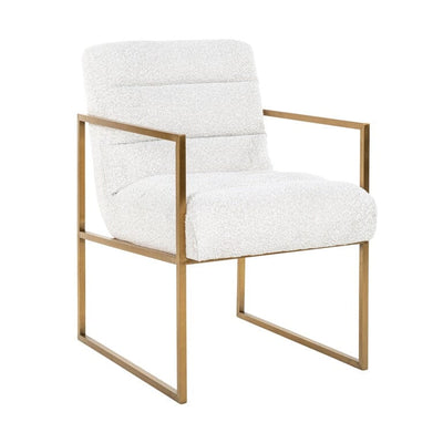 Richmond Dining Chair Esszimmerstuhl White Bucle´ Samt Velvet-Esszimmerstuhl-Stil-Ambiente-