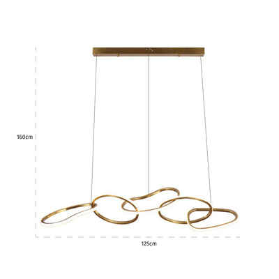 Richmond Interiors Design Hanging Lamp Flyn (børstet guld)