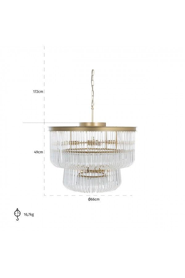 Richmond Interiors Design Hanging Lamp Romy (Brushed Gold)