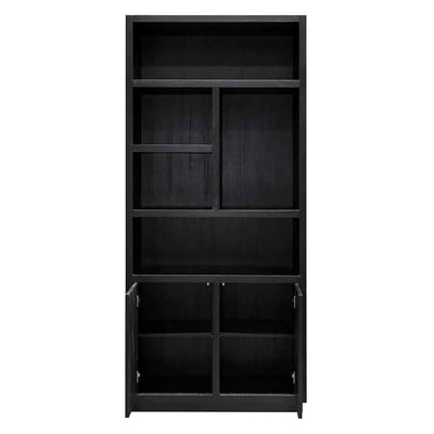 Richmond Interiors Shelf Bookcase Cabinet Oakura 2 Πόρτες