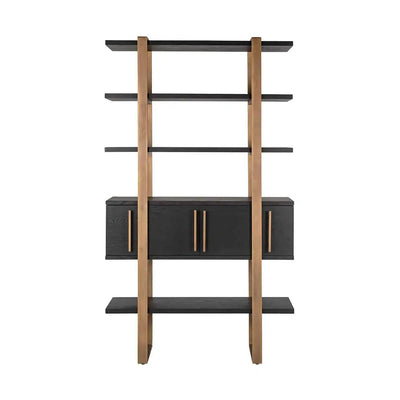 Richmond Interiors Regal Hängeschrank Hängeschrank Cambon 4-Türen 4-Regale (Dunkel coffee)-Regal-Stil-Ambiente-8720621684152