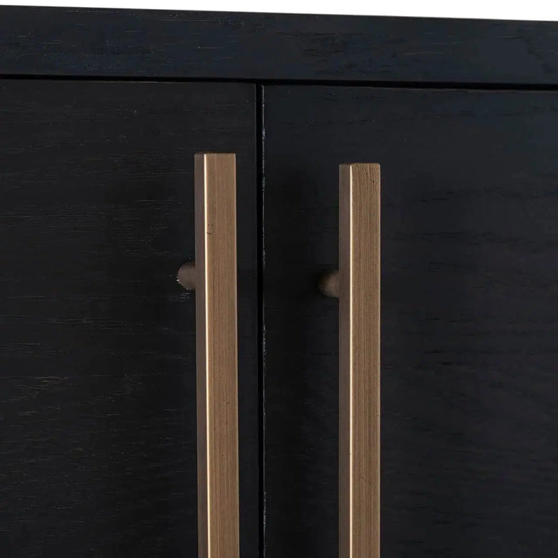 Richmond Interiors Regal Hängeschrank Hängeschrank Cambon 4-Türen 4-Regale (Dunkel coffee)-Regal-Stil-Ambiente-8720621684152