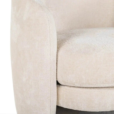 Richmond Interiors Sessel Sessel Fenna weißer Chenille schwer entflambare Stoffe (FR-Bergen 900 weißer Chenille)-Sessel-Stil-Ambiente-8720621675495