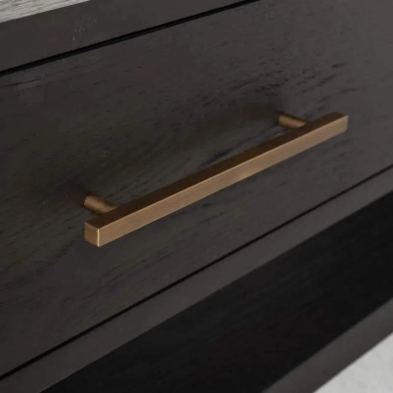 Richmond Interiors Sideboard TV Board Television Client TV Class Cambon 3 drawers (Dunkel Coffee)