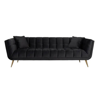 Richmond Interiors Sofa Couch Huxley Antraciet velvet / Brushed gold Samtbezug-Sofa-Stil-Ambiente-8720621663515
