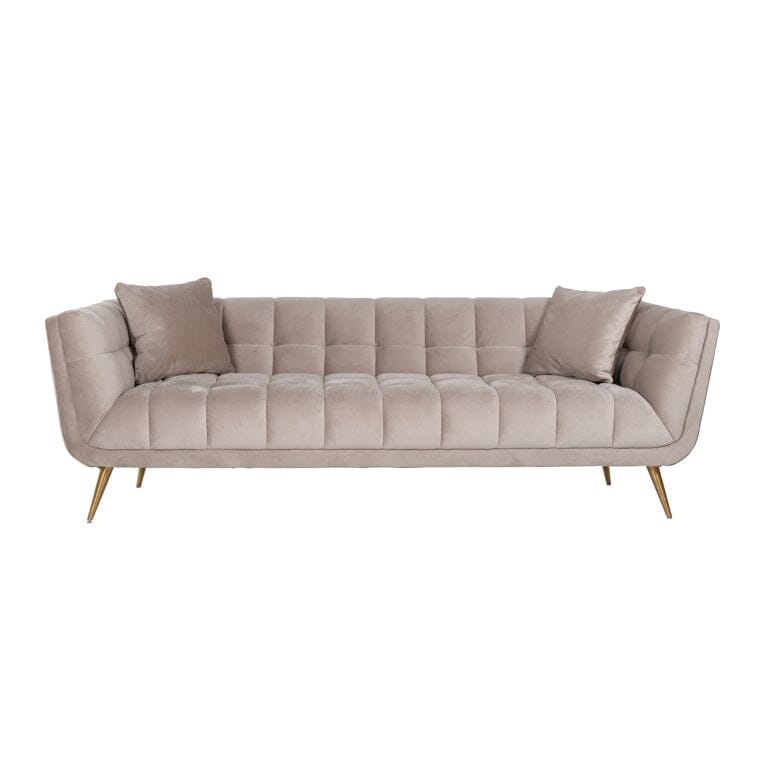 Richmond Interiors Sofa Couch Huxley Antraciet velvet / Brushed gold Samtbezug-Sofa-Stil-Ambiente-8720621663522