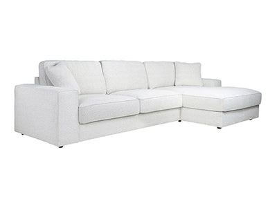 Richmond Interiors Sofa Couch Santos 2,5 Sitzer + Lounge rechts 170cm Tiefe x 312cm Breite-Stil-Ambiente-