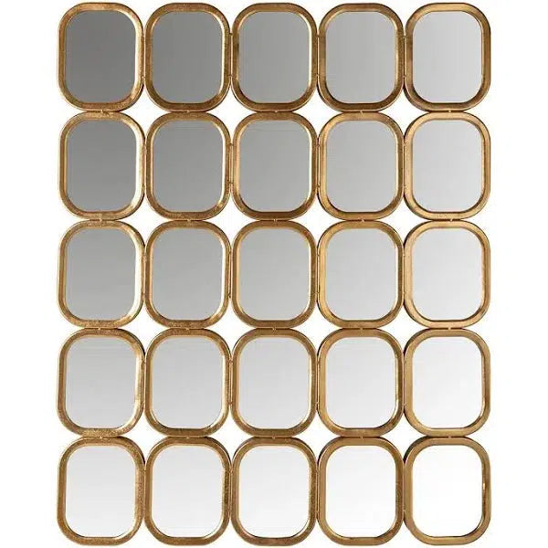مرآة ريتشموند انتيريورز ماريلا مع 25 مرآة (ذهبي)