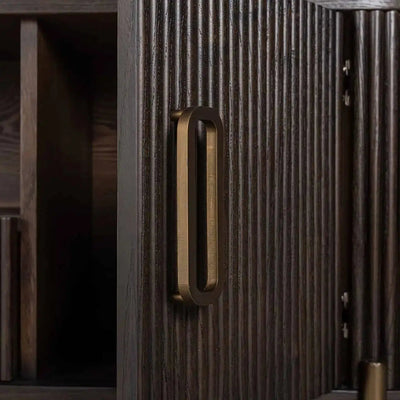 Richmond Interiors Kredens Kredens Szafka pod TV Luxor 2-drzwiowa 1-szuflada (brązowy)
