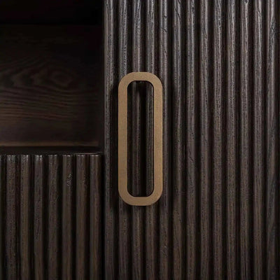 Richmond Interiors Kredens Kredens Szafka pod TV Luxor 2-drzwiowa 1-szuflada (brązowy)