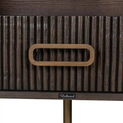 Richmond Interiors Sideboard Sideboard TV-skåp Luxor 2-dörrars 1-låda (brun)