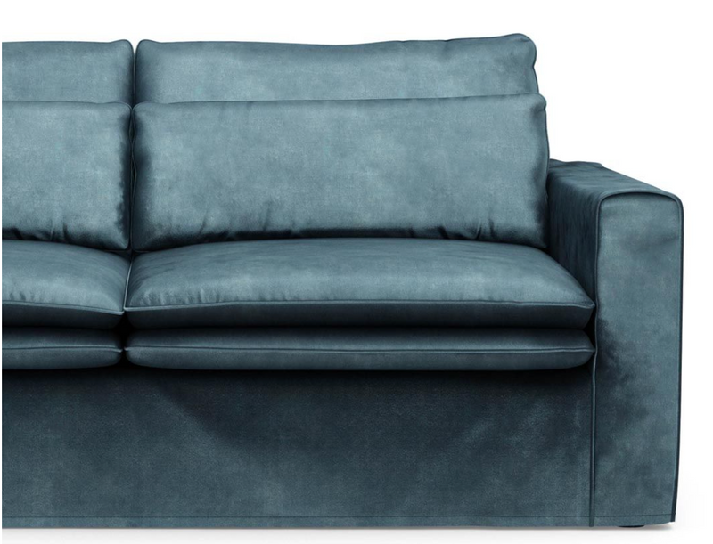 Riviera Maison 2,5-Sitzer-Sofa Continental, Petrol-8720142207250-Stil-Ambiente-4808002