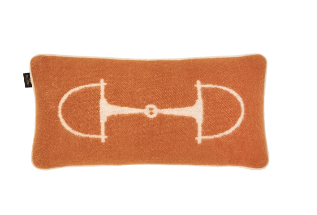 Подушка Adamsbro подушка шерсть кашмир оранжевая конная коллекция