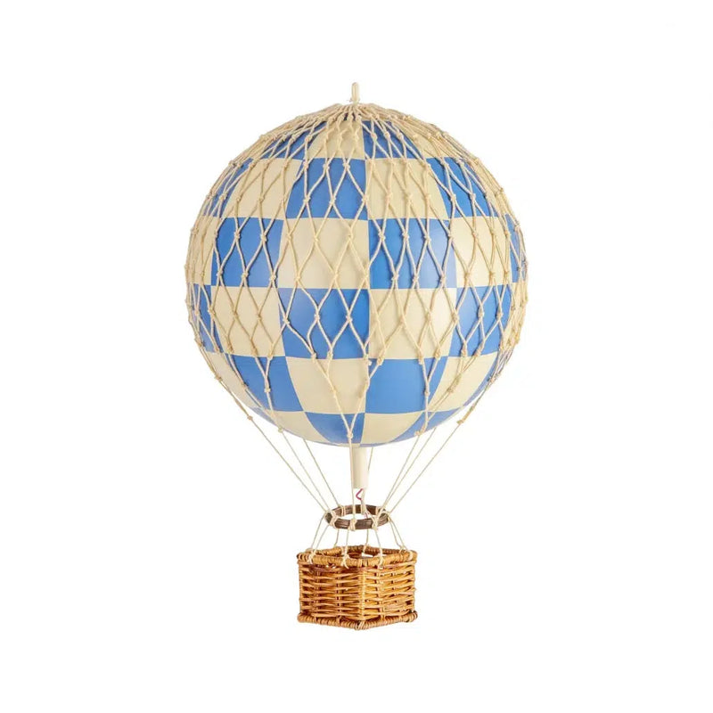 Authentic Models Balloon TRAVELS LIGHT, Blau Weiß, Heißluftballon M-AP161CB-Authentic Models-781934584407-Stil-Ambiente