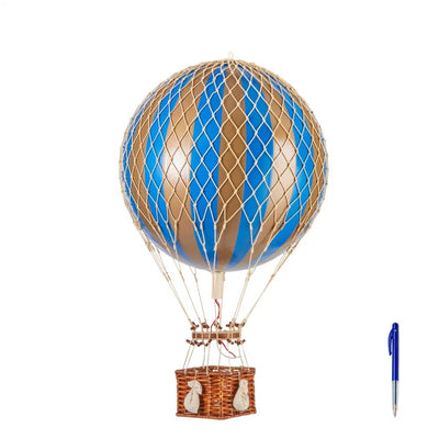 Authentic Models Balloon TRAVELS LIGHT, Gold Blau , Heißluftballon M-AP161GB-Authentic Models-781934580713-Stil-Ambiente