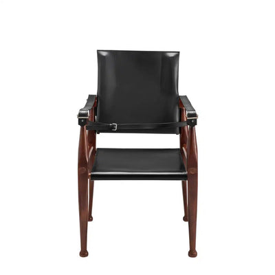 Authentic Models Bridle Leather Campaign Chair Black-MF122B-Authentic Models-781934585244-Stil-Ambiente