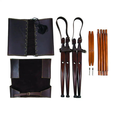 Authentic Models Bridle Leather Campaign Chair Black-MF122B-Authentic Models-781934585244-Stil-Ambiente