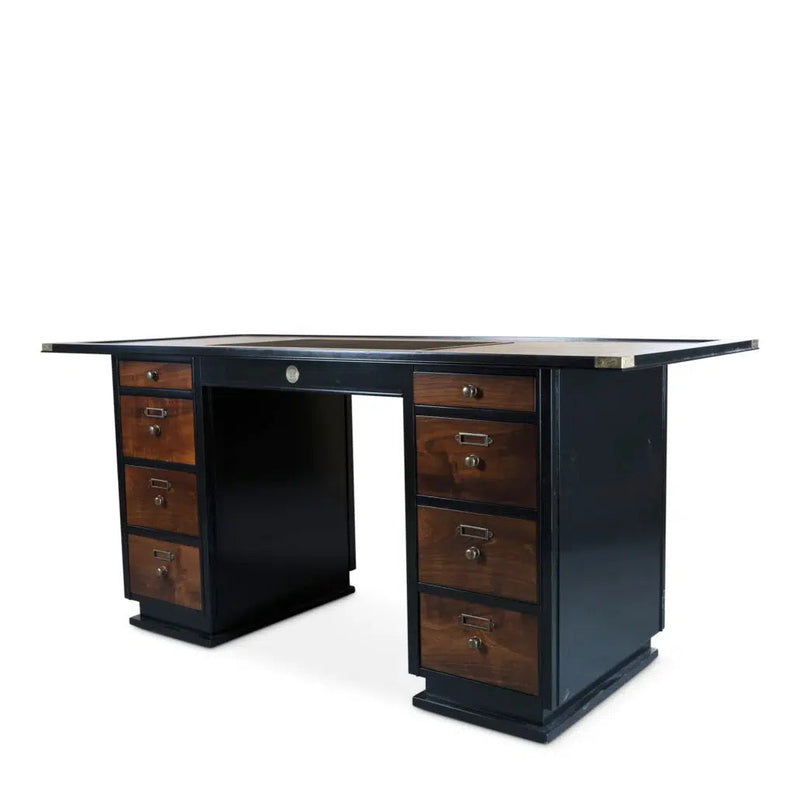 Authentic Models CAPTAIN’S DESK, BLACK-MF014-Authentic Models-781934549024-Stil-Ambiente