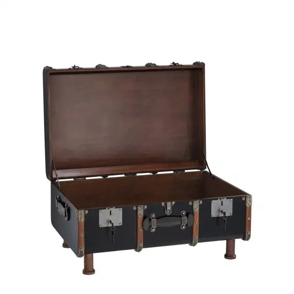 Authentic Models Stateroom Trunk Table Black Truhe Couchtisch-MF040B-Authentic Models-781934570172-Stil-Ambiente