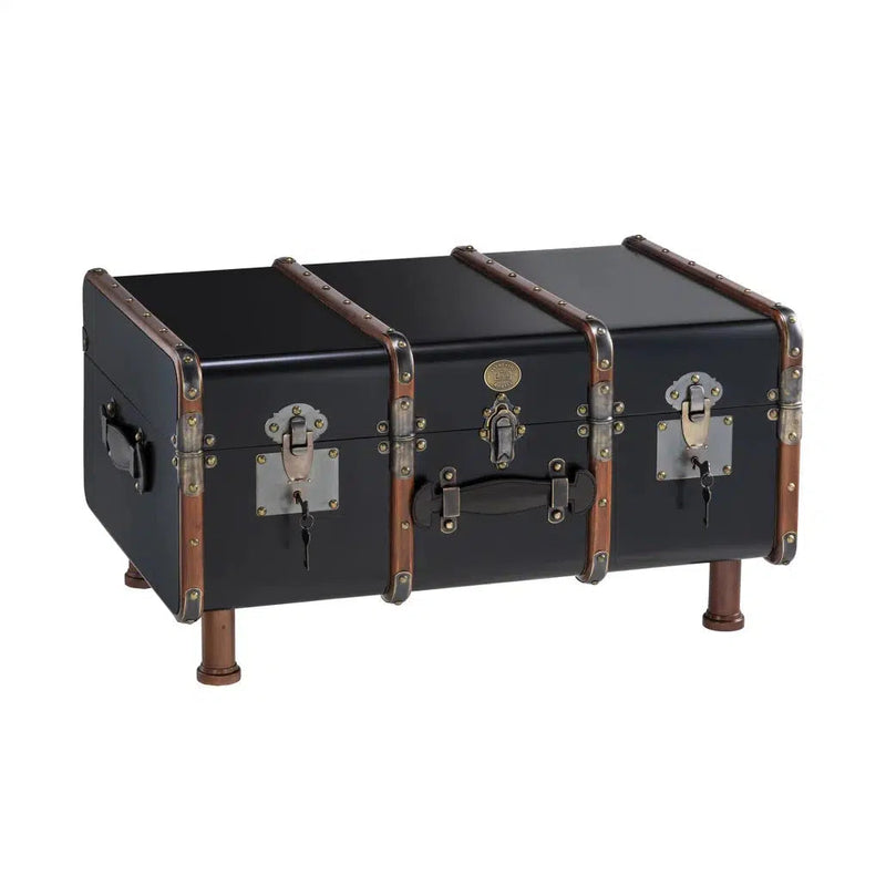 Authentic Models Stateroom Trunk Table Black Truhe Couchtisch-MF040B-Authentic Models-781934570172-Stil-Ambiente