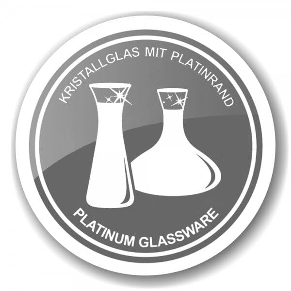 Edzard Karaffe Hendrik, mundgeblasenes Kristallglas mit Platinrand-Vase-Stil-Ambiente-2595