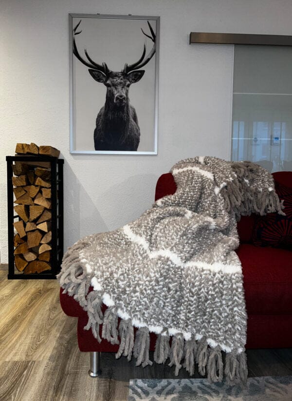 Star Home Webpelzdecke Strick Cara Taupe Kunstfell Faux Fur Webpelz Decke Fur Collection