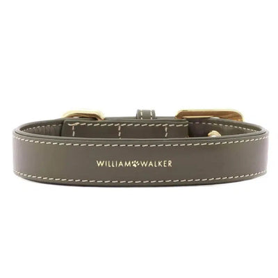 William Walker Hundehalsband Collar Lederhalsband Olive Grün Halsband Dogwear Dog Collection-William Walker-110324-Stil-Ambiente